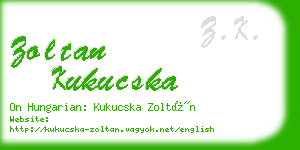 zoltan kukucska business card